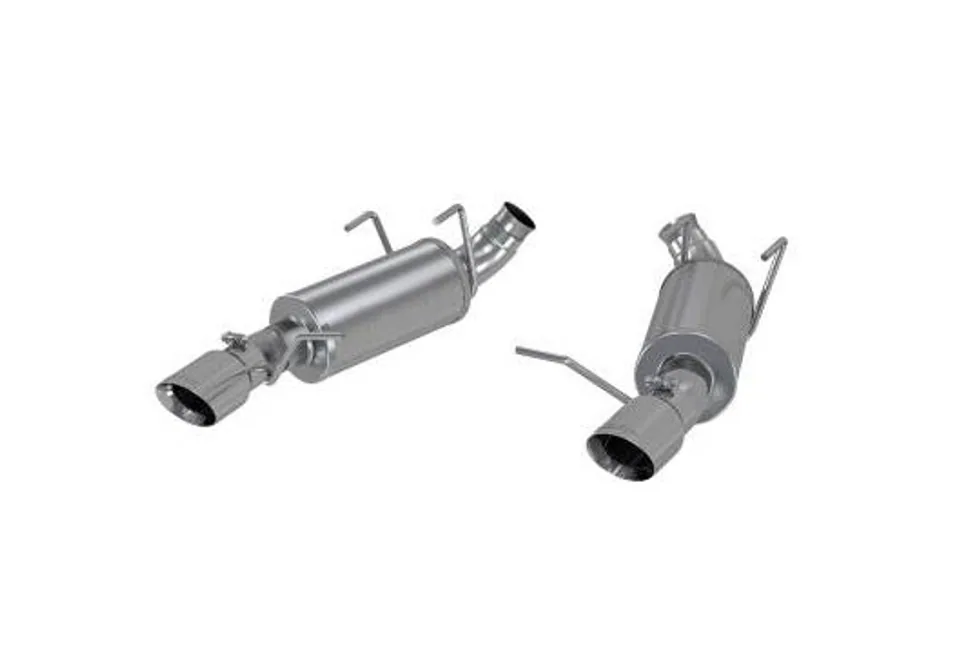 MBRP 11-14 Ford Mustang V6 3in. Dual Muffler Axle Back Split Rear T409 Exhaust System S7227409 1 of 1