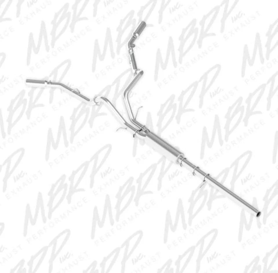 MBRP 14 Chevy/GMC 1500 Silverado/Sierra 4.3L V6/5.3L V8 Dual Split Side Alum 3in Cat Back Exhaust S5082AL 1 of 1