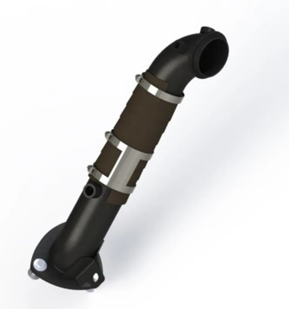 MBRP 15-16 Chevy/GMC 6.6L Duramax 3in Down Pipe (For 3 Bolt Flange Style Connection) GMCA428 1 of 1