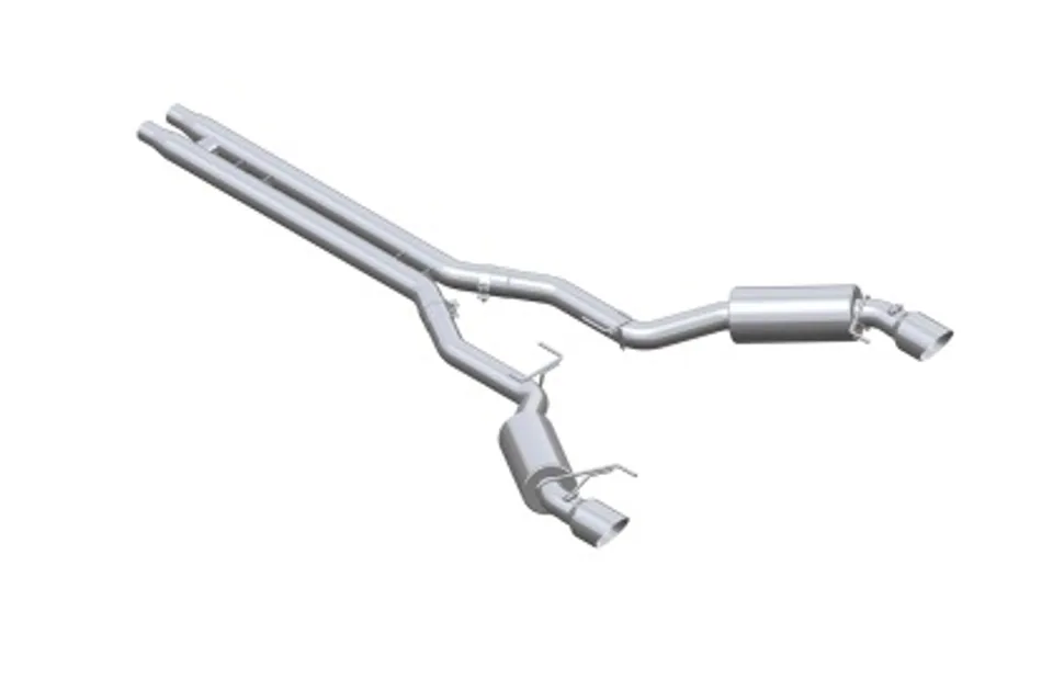 MBRP 15-17 Ford Mustang GT 5.0 3in Cat Back Dual Split Rear Race Version 4.5in Tips - Aluminized S7278AL 1 of 1