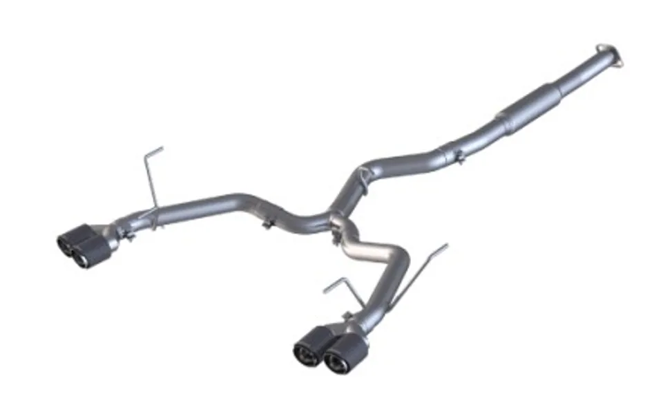 MBRP 15-19 Subaru WRX 2.0L/STI 2.5L 3in Dual Split Rear Exit w/ 3.5in CF Tips - T304 (Race Version) S48023CF 1 of 1