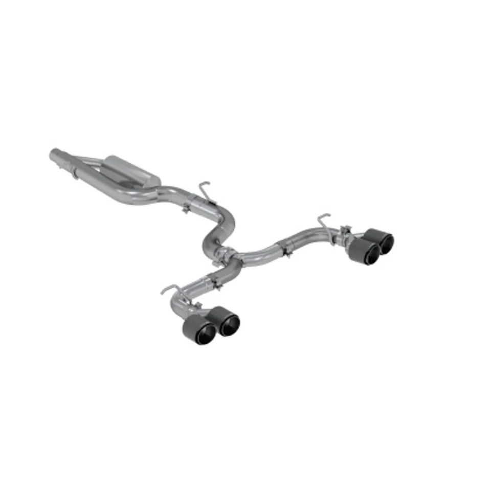 MBRP 15-19 VW Golf R MK7/MK7.5 3in T304 Cat Back Exhaust w/ Carbon Fiber Tips S46033CF 1 of 1