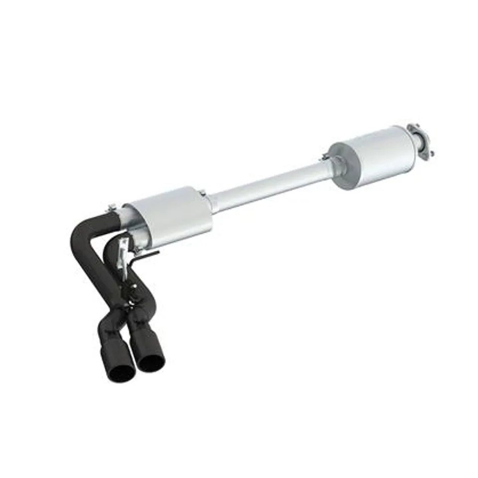 MBRP 15-20 Ford F150 Pre-Axle 4in OD Tips Dual Outlet 3in Black Coated Cat Back Exhaust S5262BLK 1 of 1