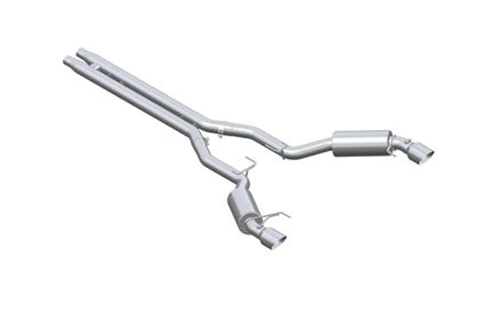 MBRP 15 Ford Mustang GT 5.0 3in Cat Back Dual Split Rear Street Version 4.5in Tips - T409 S7277409 1 of 1