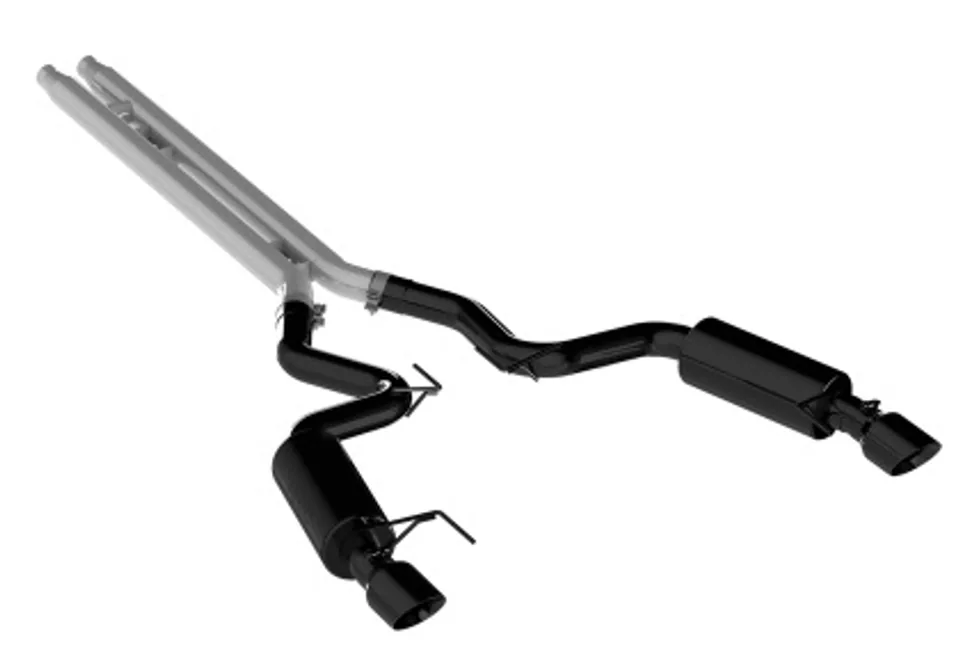 MBRP 15 Ford Mustang GT 5.0 Convertible Black 3in Cat Back Dual Split Rear Exit (Street Version) S7239BLK 1 of 1