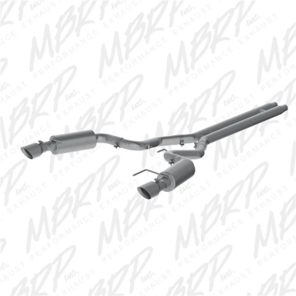 MBRP 15 Ford Mustang GT 5.0 Convertible T409 3in Cat Back Dual Split Rear Exit (Street Version) S7239409 1 of 1