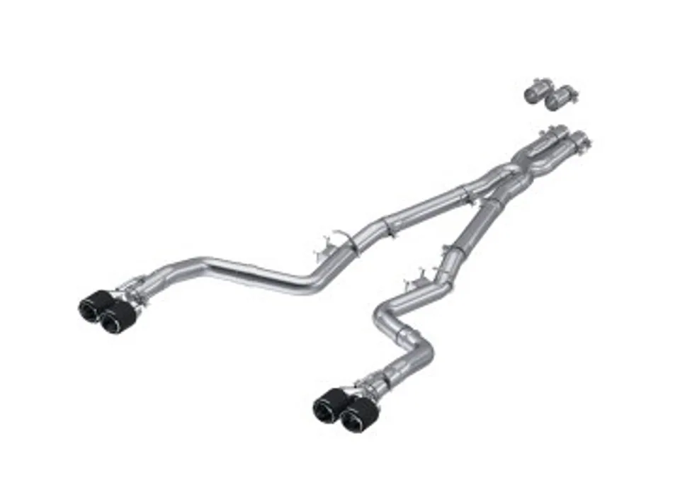 MBRP 15-Up Challenger 5.7 / 17-Up 6.2L/6.4L 3in Race Series Cat-Back w/ Quad Tips T304 Exhaust S71143CF 1 of 1