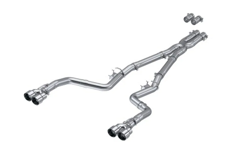 MBRP 15-Up Challenger 5.7L /  17-Up 6.2L/6.4L 3in Race Series Cat-Back w/ Quad Tips AS Exhaust S7114AL 1 of 1