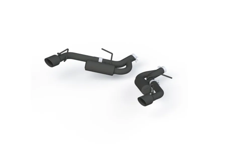 MBRP 16-19 Chevrolet Camaro 2.5in Black Coated Non NPP Axle Back Exhaust System - 4in Dual Wall Tips S7038BLK 1 of 1