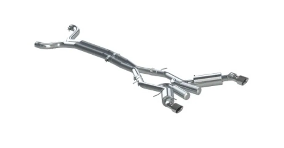 MBRP 16-19 Chevrolet Camaro SS 6 Speed 3in Dual Cat Back w/ 4.5in OD Tips - 409 (Non NPP Models) S7035409 1 of 1