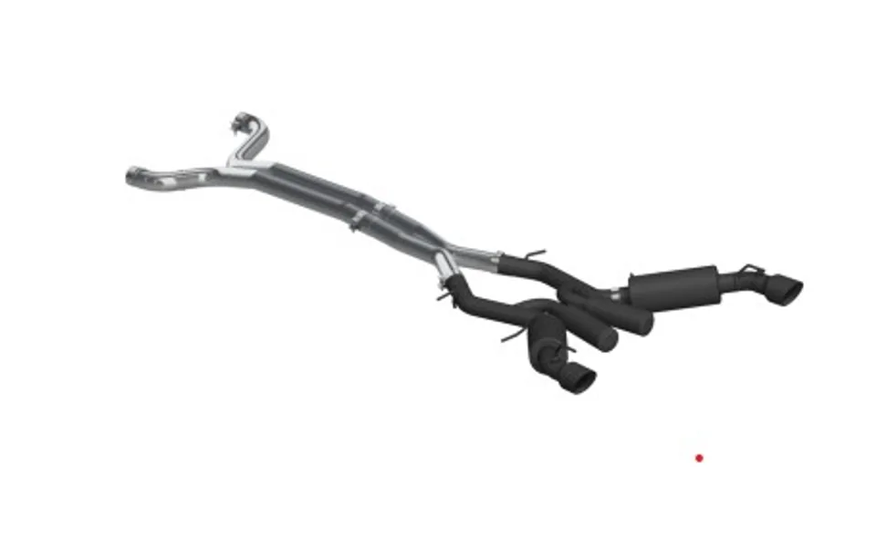 MBRP 16-19 Chevrolet Camaro SS 6 Speed 3in Dual Cat Back w/ 4.5in OD Tips - Black (Non NPP Models) S7035BLK 1 of 1