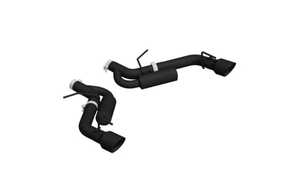 MBRP 16-19 Chevrolet Camaro SS Dual Rear Exit Axle Back w/ 4.5in OD Tips - BLK (Non NPP Models) S7034BLK 1 of 1