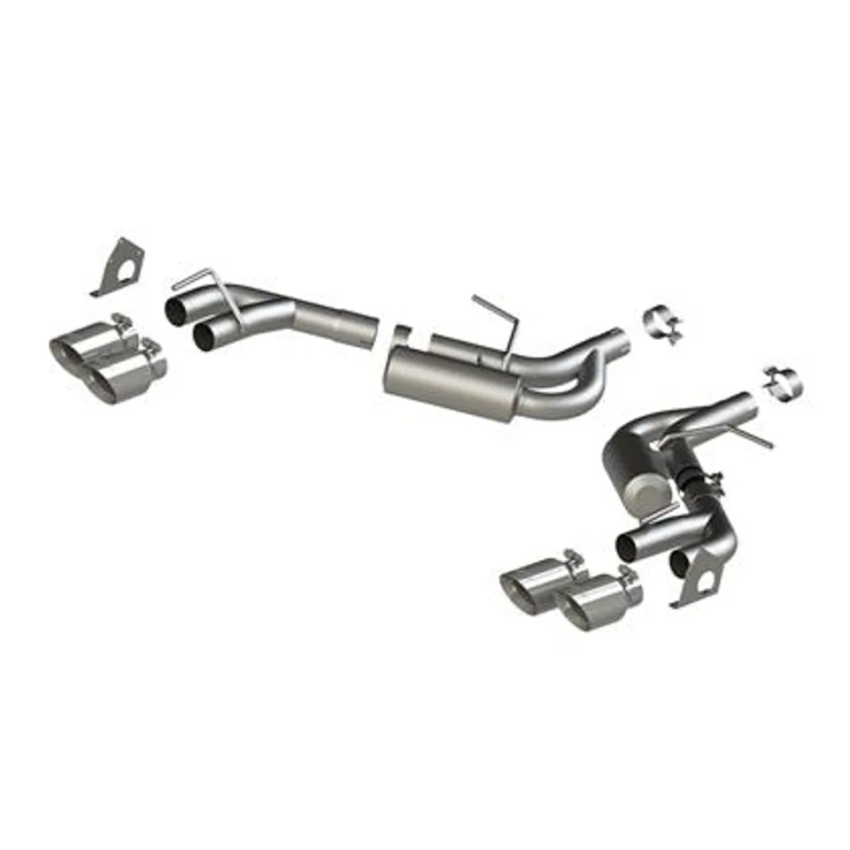 MBRP 16-19 Chevrolet Camaro V6 2.5in T304 NPP Dual Axle Back Exhaust w/ 4in Quad Dual Wall Tips S7039304 1 of 1