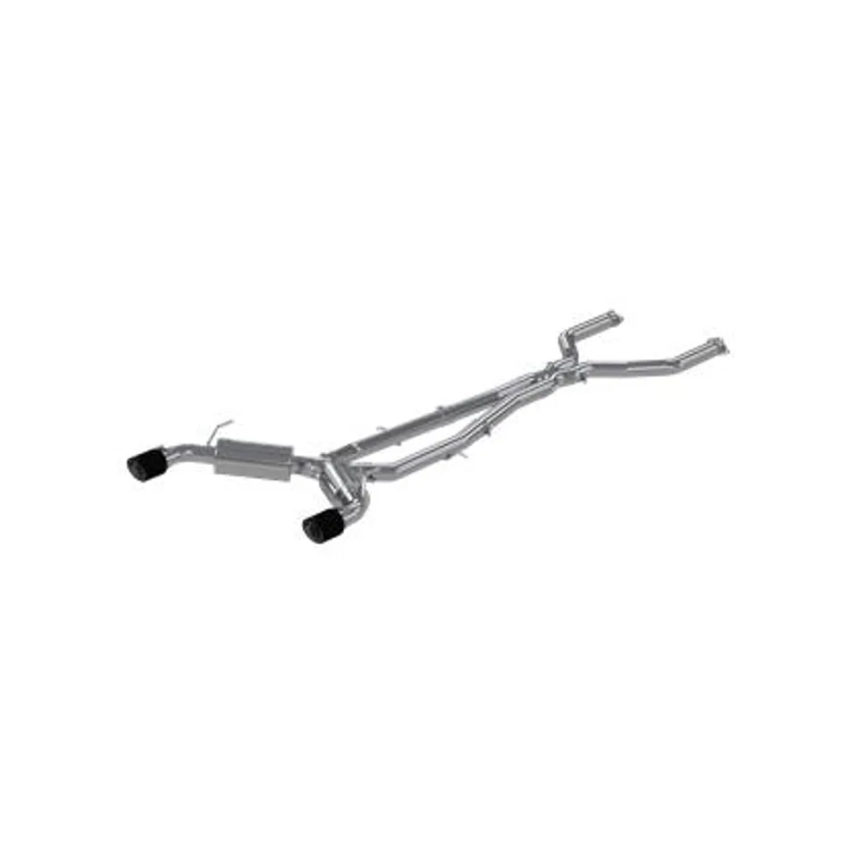 MBRP 16-19 Infiniti Q50 3.0L FWD/AWD 3in Cat Back w/ 4.5in OD Carbon Fiber Tips - T304 S44003CF 1 of 1