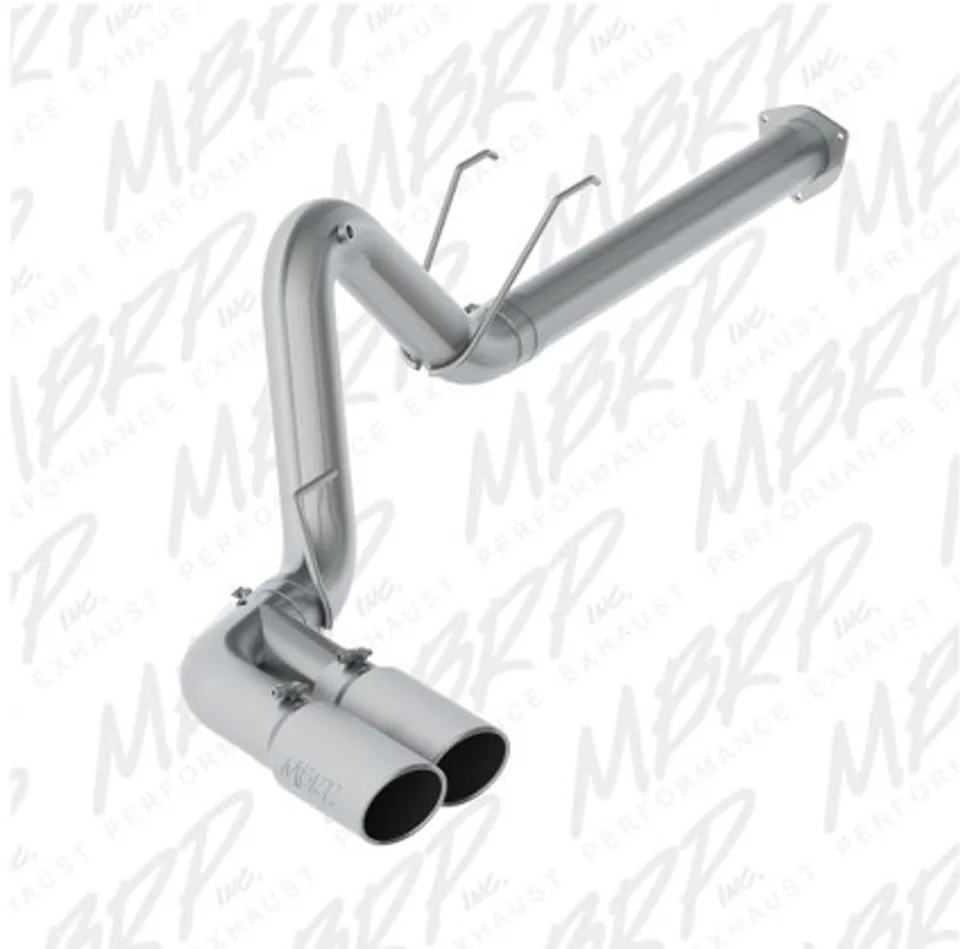 MBRP 17-19 Ford F-250/350/450 6.7L 4in Filter Back Single Side Dual Exit T409 Exhaust System S6290409 1 of 1