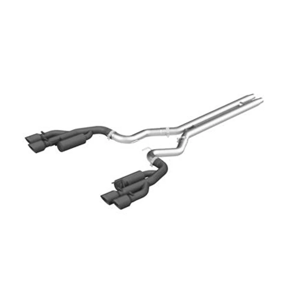 MBRP 18-19 Ford Mustang GT 5.0 3in Cat Back Quad Tip Race Version - Black S7207BLK 1 of 1