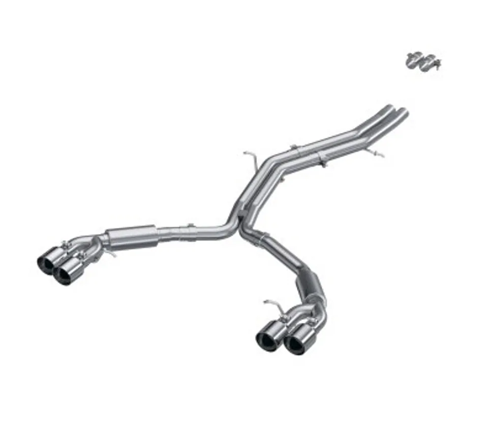 MBRP 18-21 Audi S5 Coupe/S4 Sedan T304 SS 2.5in Cat-Back Quad Rear Exit Exhaust - SS Tips S4607304 1 of 1