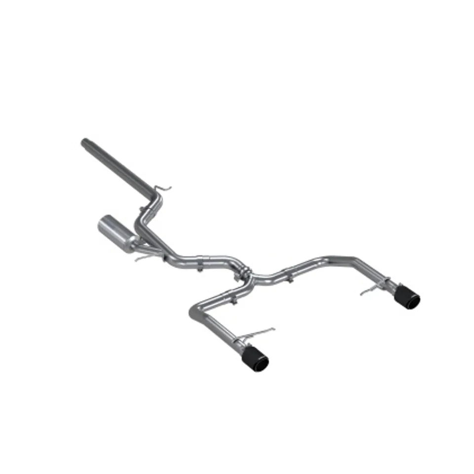 MBRP 19-21 VW Jetta GLI T304 SS 3in Cat-Back Dual Split Rear Exit Exhaust - Carbon Fiber Tips S46083CF 1 of 1