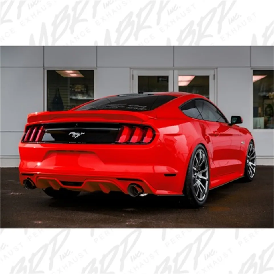 MBRP 19-22 Ford Mustang EcoBoost 2.3L T409 3in Cat Back Dual Split Rear Exit (Race Version) S7275409 1 of 2