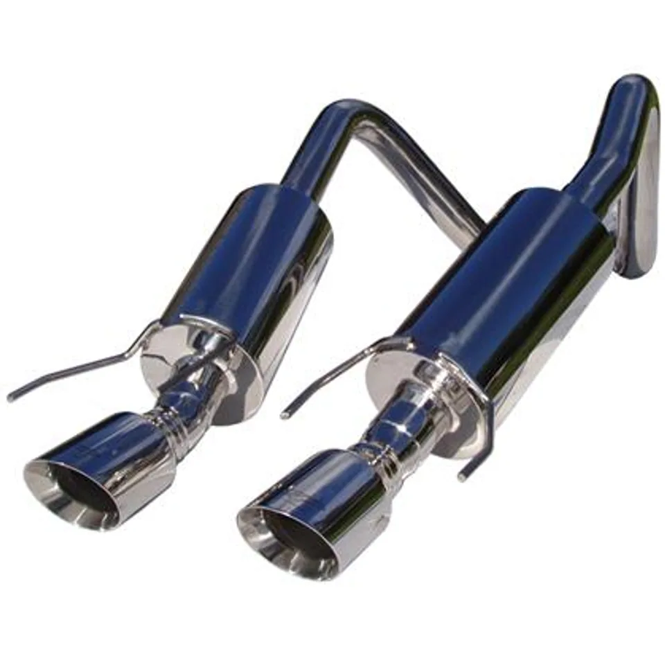 MBRP 2005-2008 Chev Corvette Dual Muffler Axle Back 4 Round Dual Wall Tips S7000304 1 of 1