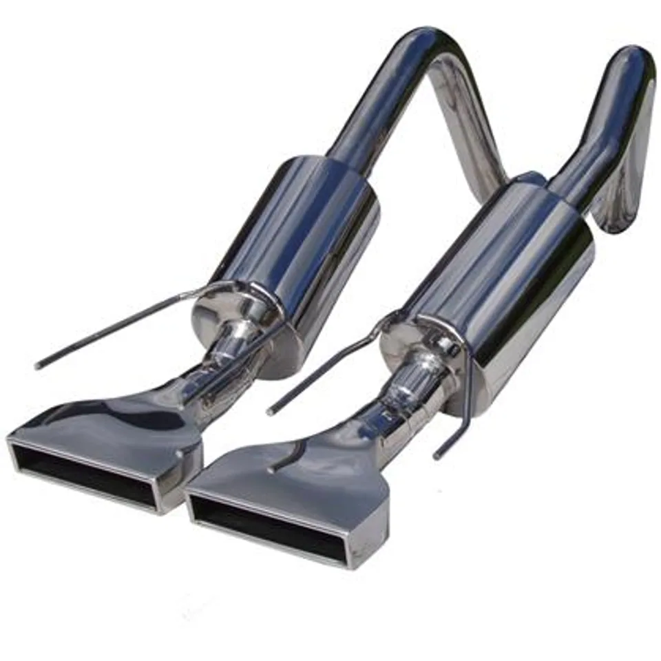 MBRP 2005-2008 Chev Corvette Dual Muffler Axle Back Rectangular Tips S7002304 1 of 1