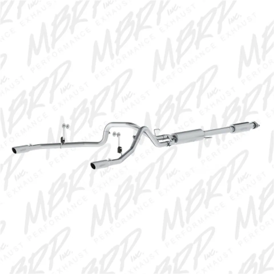 MBRP 2015 Ford F-150 5.0L 3in Cat Back Dual Split Rear Exit T409 Exhaust System S5258409 1 of 1