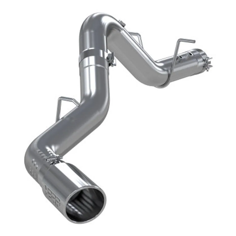 MBRP 2020+ GMC/Chevy 2500/3500 6.6L Duramax 4in Mand Bent Tubing AL-Ser Cat Back Single Side - Alum S6059AL 1 of 1