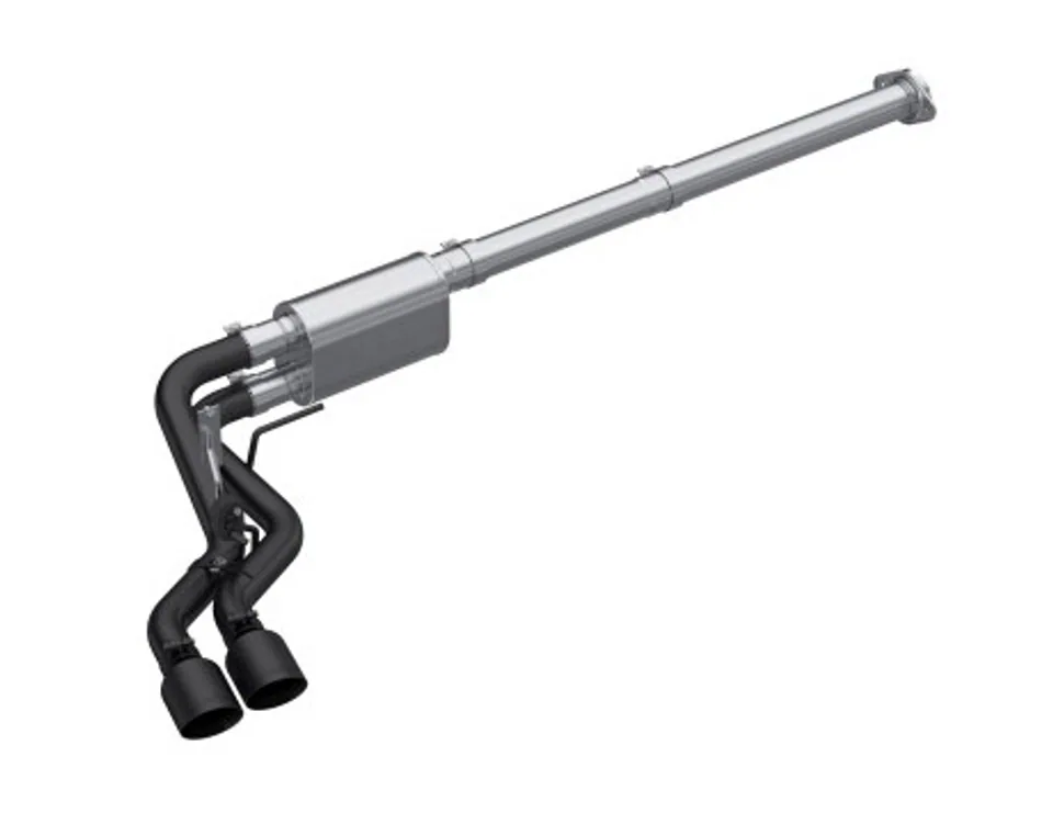 MBRP 2021 Ford F-150 2.7L EcoBoost / 3.5L EcoBoost / 5.0L 3in Cat Back Single Side Exit Black S5217BLK 1 of 1