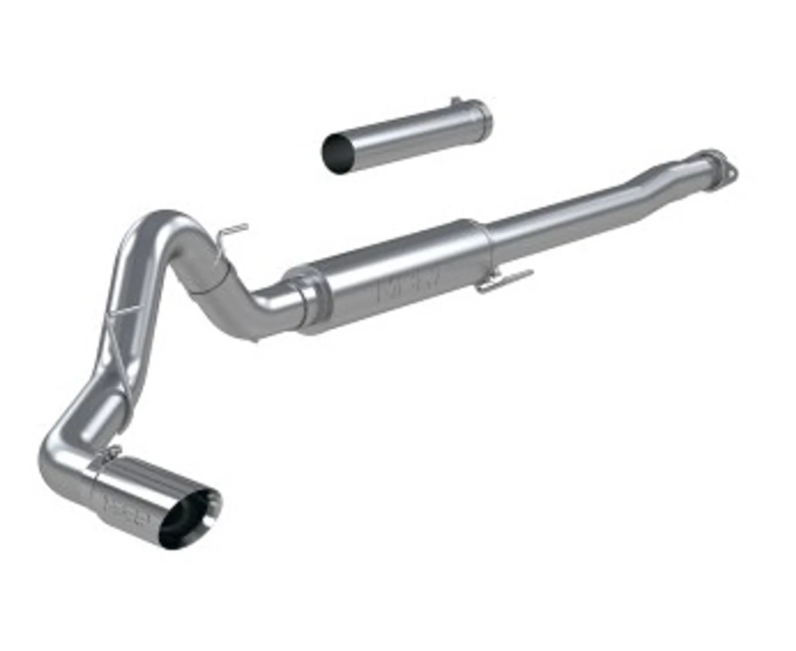 MBRP 2021+ Ford F150 2.7L/3.5L/5.0L 4in T304 Stainless Steel Cat-Back - RACE VERSION S5209304