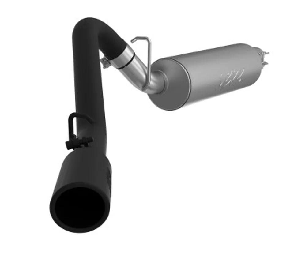 MBRP 97-99 Jeep Wrangler (TJ) Inline-4 2.5L, Inline-6 4.0L 2 1/2in Cat Back Single Side Black Coated S5512BLK 1 of 1