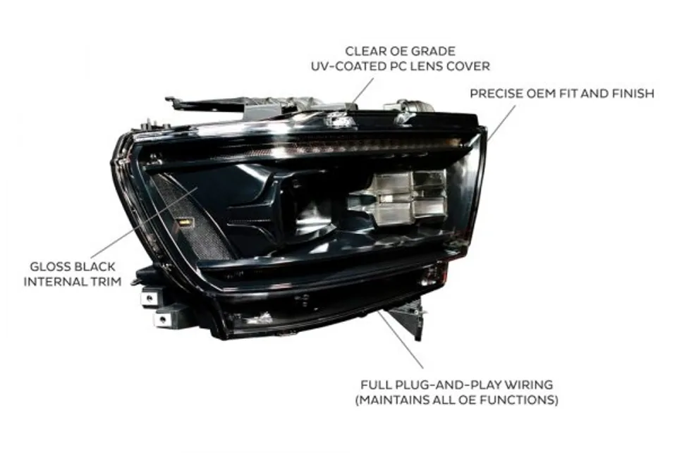 Morimoto XB LED Headlights: Dodge Ram 1500 (2019+) (Pair / ASM)(Gen 2) LF523-ASM 4 of 6