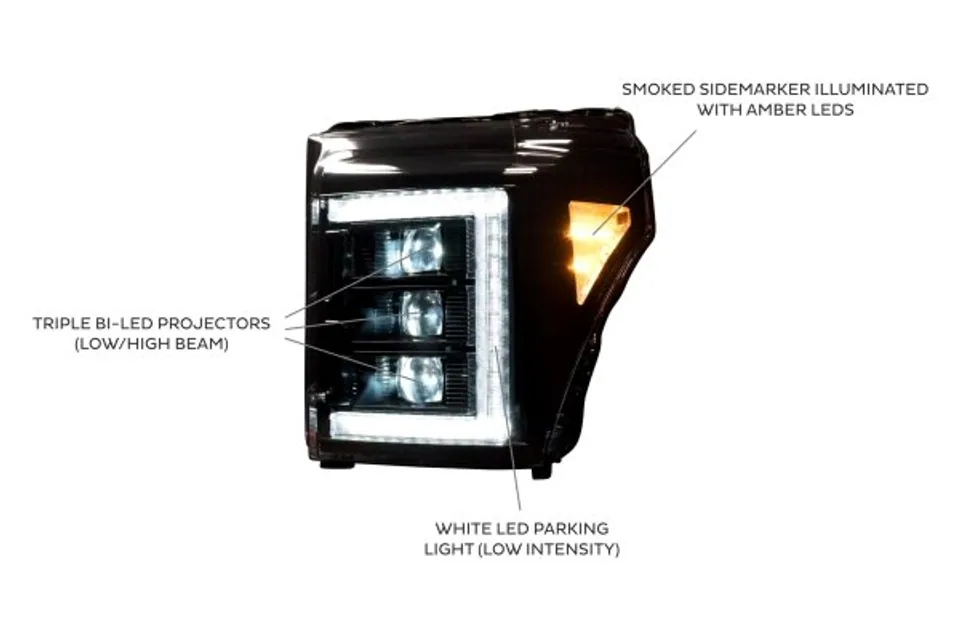 Morimoto XB LED Headlights: Ford Super Duty (11-16) (Pair / ASM) LF505-ASM 6 of 6