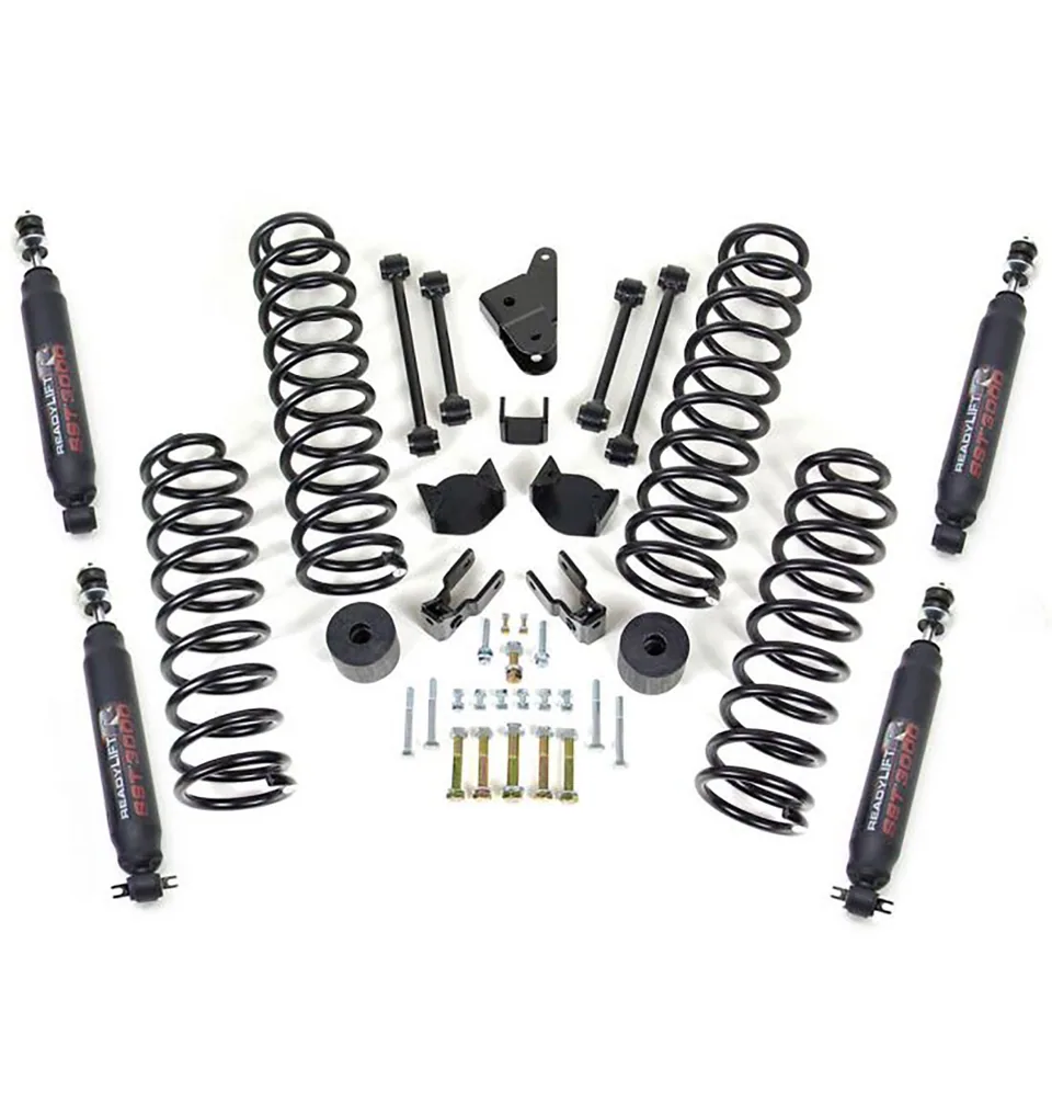 ReadyLIFT 4" Coil Spring Lift Kit w/ SST3000 Shocks 2007-2018 Jeep JK Wrangler 4WD 69-6401 1 of 1
