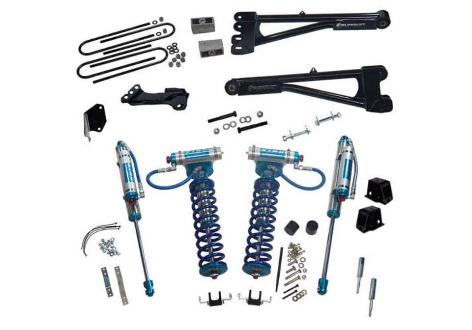 Superlift 05-07 Ford F-250/F-350 SD 4WD 4in Lift Kit w/Repl Radius Arms & King Coilovers Rear Shocks K975KG 1 of 2