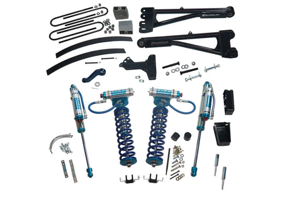 Superlift 05-07 Ford F-250/F-350 SD 4WD 8in Lift Kit w/Repl Radius Arms & King Coilovers Rear Shocks K979KG 1 of 1