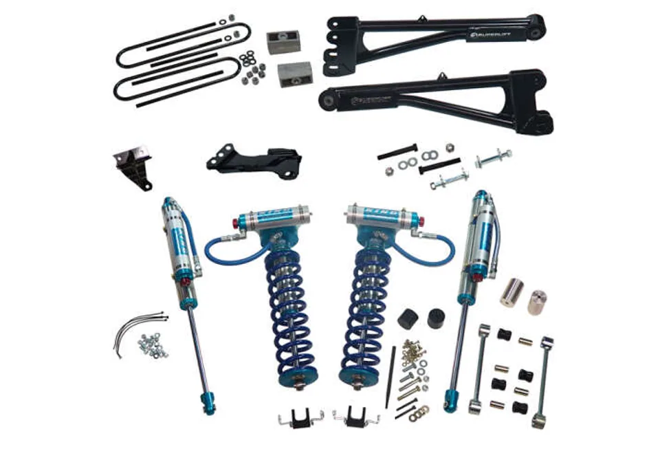 Superlift 08-10 Ford F-250/F-350 SD 4WD 4in Lift Kit w/Repl Radius Arms & King Coilovers Rear Shocks K981KG 1 of 1