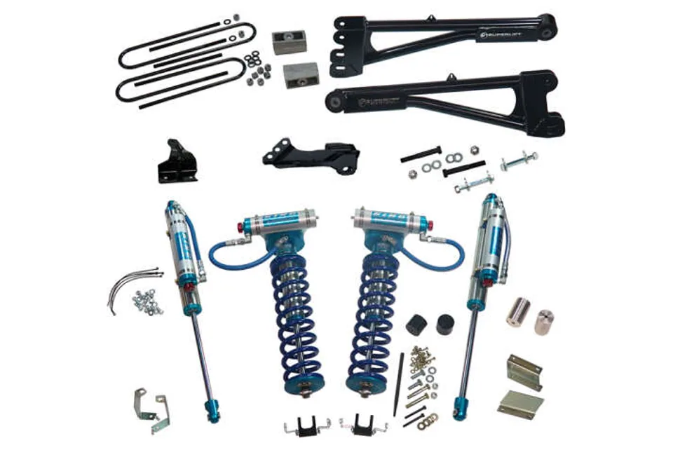 Superlift 11-16 Ford F-250/F-350 SD 4WD 4in Lift Kit w/Repl Radius Arms & King Coilovers Rear Shocks K987KG 1 of 2