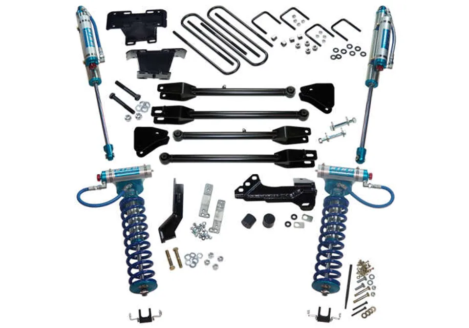Superlift 17-19 Ford F-250 SD 4WD 4in Lift Kit w/4-Link King Front Coilovers/Rear Reservoir Shocks K166KG 1 of 2