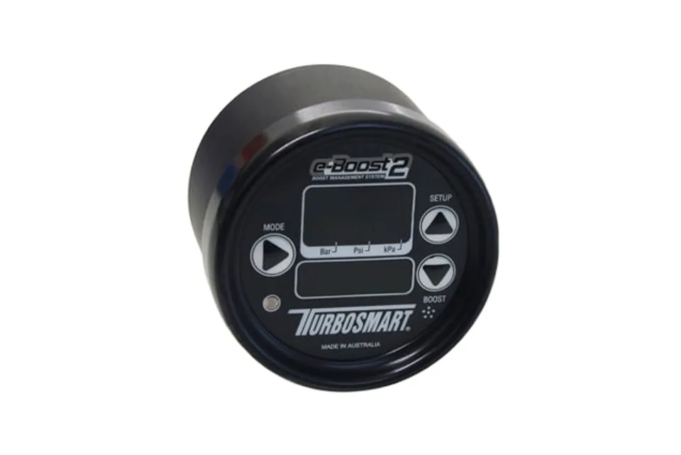 Turbosmart eBoost2 HP - 60mm Black Face/Black Bezel 120psi Boost Controller w/ 4 Port Solenoid TS-0301-1121 1 of 1