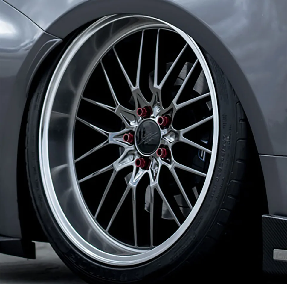Ace Alloy AFF04 Black Chrome w/ Machined Lip 4 of 4