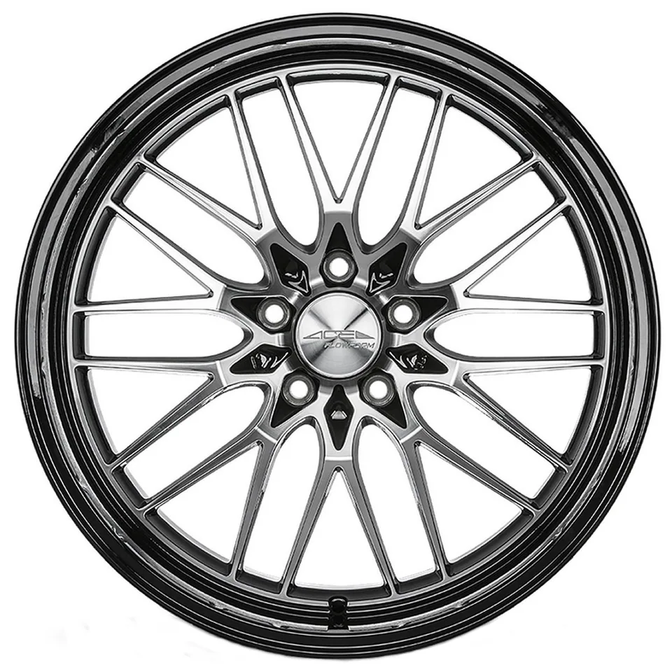 Ace Alloy AFF04 Gloss Black Machined Face w/ Gloss black Lip 3 of 3