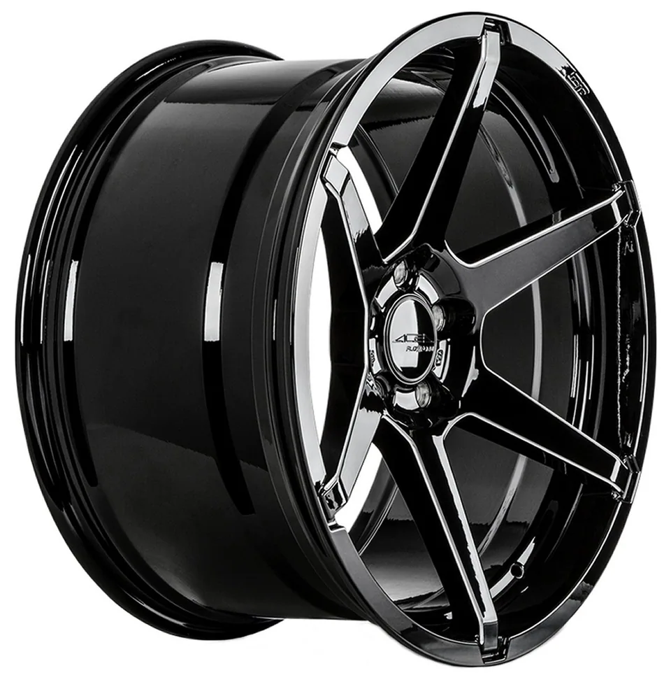 Ace Alloy AFF06 Gloss Black Milled 2 of 3