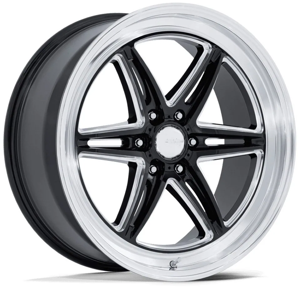 American Racing AR953 Groove 6 Drag Gloss Black Milled w/ Diamond Cut Lip 1 of 1