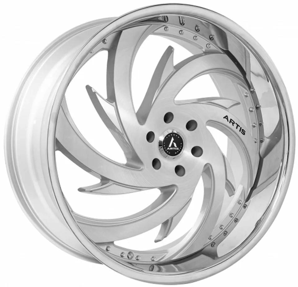 Artis Spada Silver w/ Brushed Face & Chrome Stainless Steel Lip 1 of 1