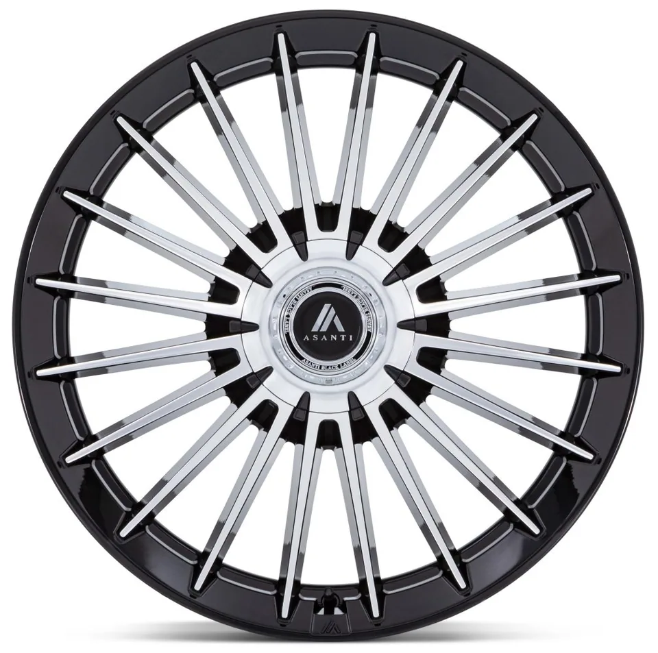 Asanti AB048 Gloss Black Machined 5x112 2 of 3