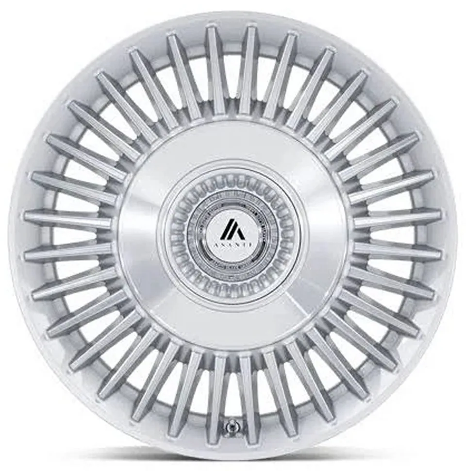 Asanti ABL-40 Gloss Silver Machined Face 5x112 3 of 3