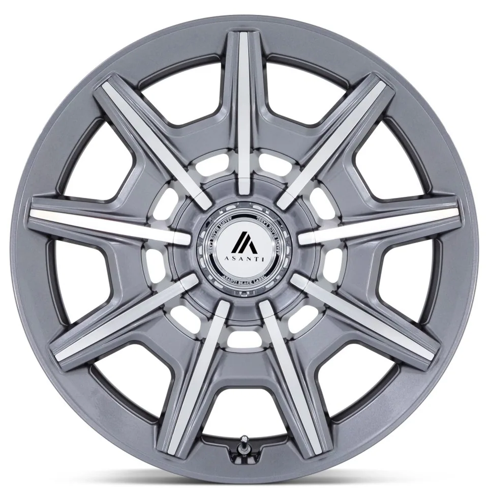 Asanti ABL-41 Gloss Anthracite Bright Machined Face 5x4.25/108 2 of 3