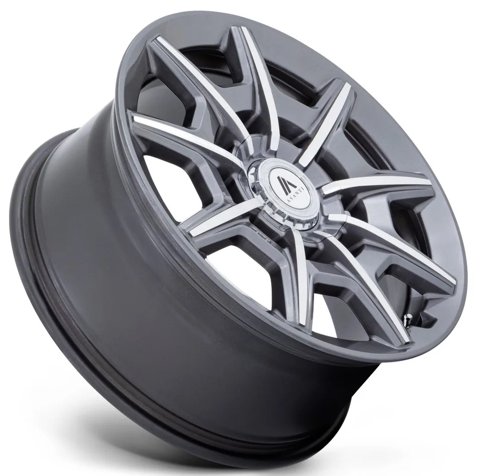 Asanti ABL-41 Gloss Anthracite Bright Machined Face 5x4.25/108 3 of 3