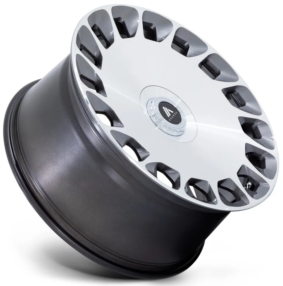 Asanti ABL-45 Gloss Platinum Machined 5x112 2 of 3