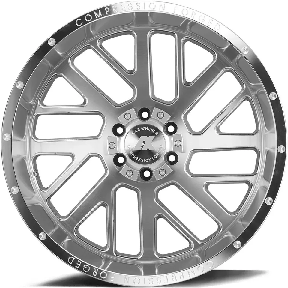 AXE Offroad AX2.1 Silver Brushed Milled w/ Mirror Lip 6x135 2 of 3